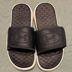 Under Armour Womens Black Slide Sandals